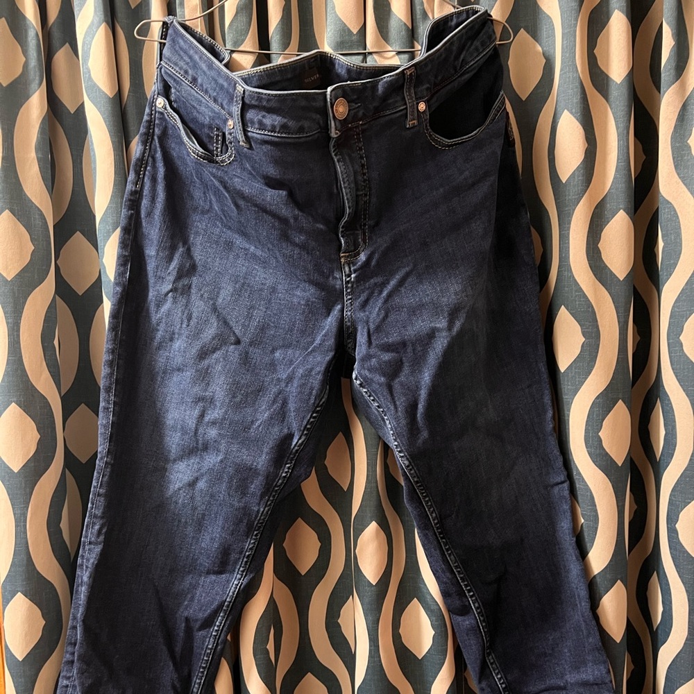 Silver Skinny jeans